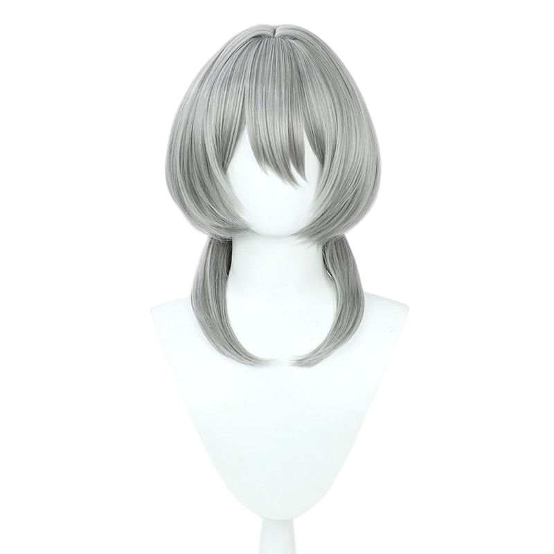 Arknights Holungday Cosplay Wig - 4th Anniversary Gray Long Flowing Hair with Natural Scalp - Arknights Anniversary Edition
