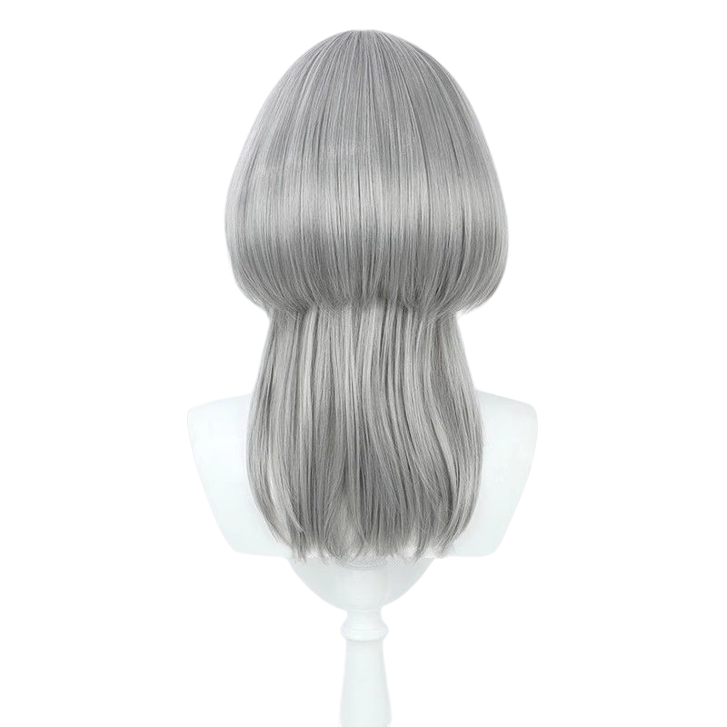 Arknights Holungday Cosplay Wig - 4th Anniversary Gray Long Flowing Hair with Natural Scalp - Arknights Anniversary Edition