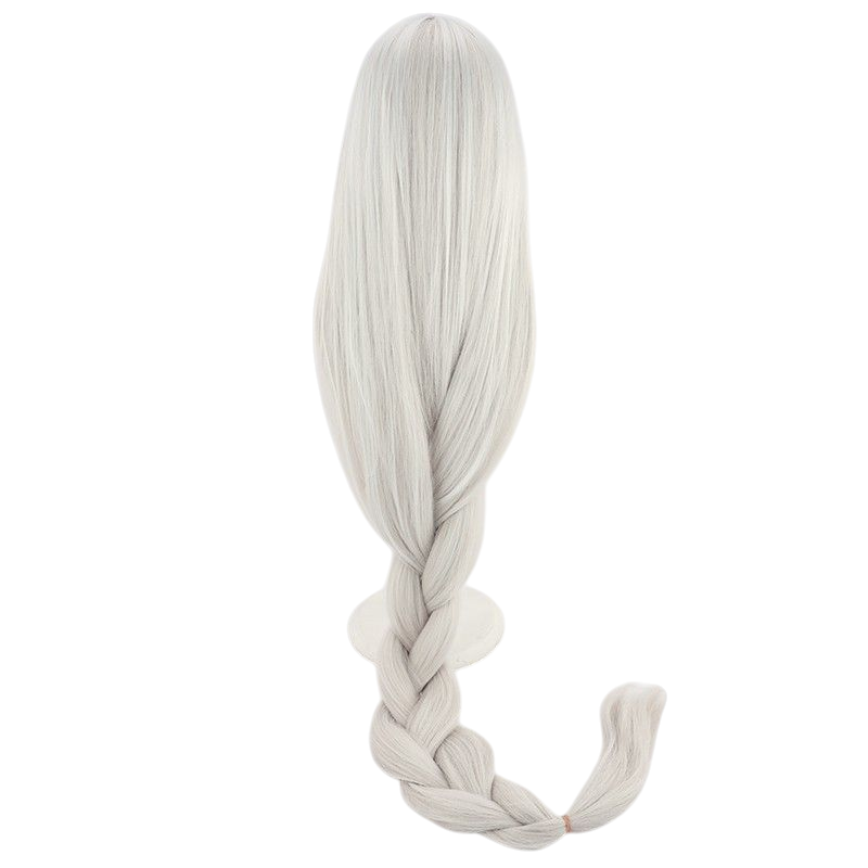 Arknights Skadi the Corrupting Heart Cosplay Wig - 150cm Extra Long Thick Silver-Gray Wig with Machine-Tested Fiber - Ghost Shark Hair