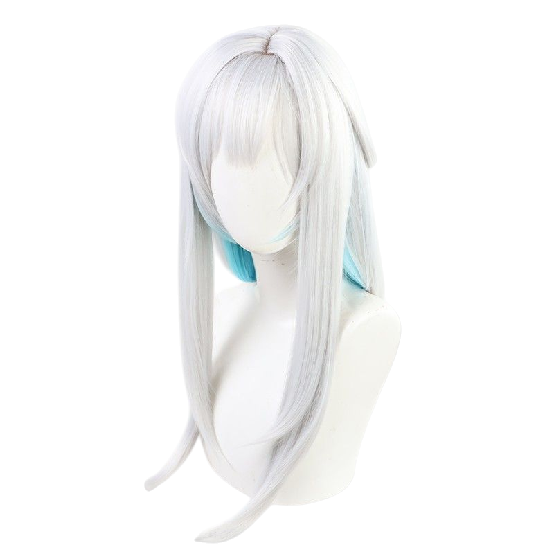 Arknights Myrtle Cosplay Wig - Sixth Chapter Main Character Wig with Pink-Green Highlights and Integrated Bunny Ears - Arknights Operator Hair