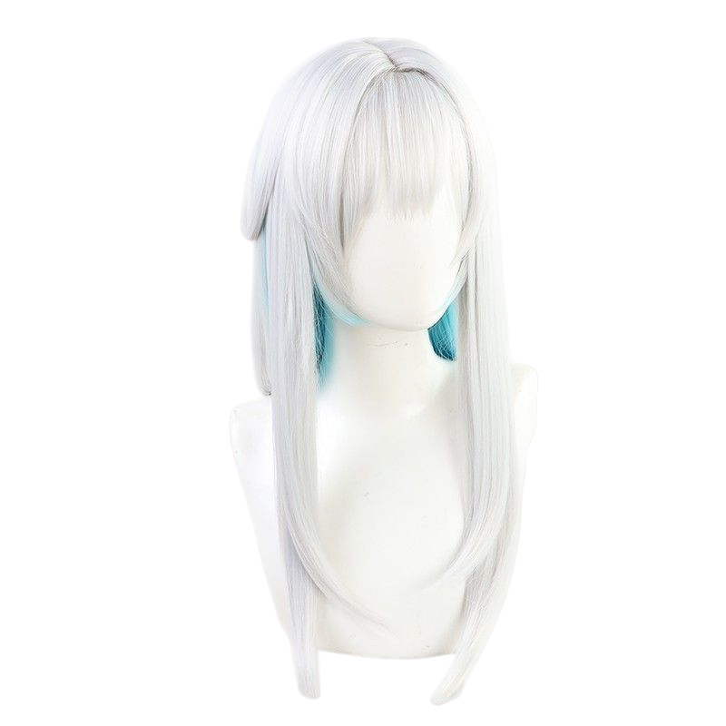 Arknights Myrtle Cosplay Wig - Sixth Chapter Main Character Wig with Pink-Green Highlights and Integrated Bunny Ears - Arknights Operator Hair