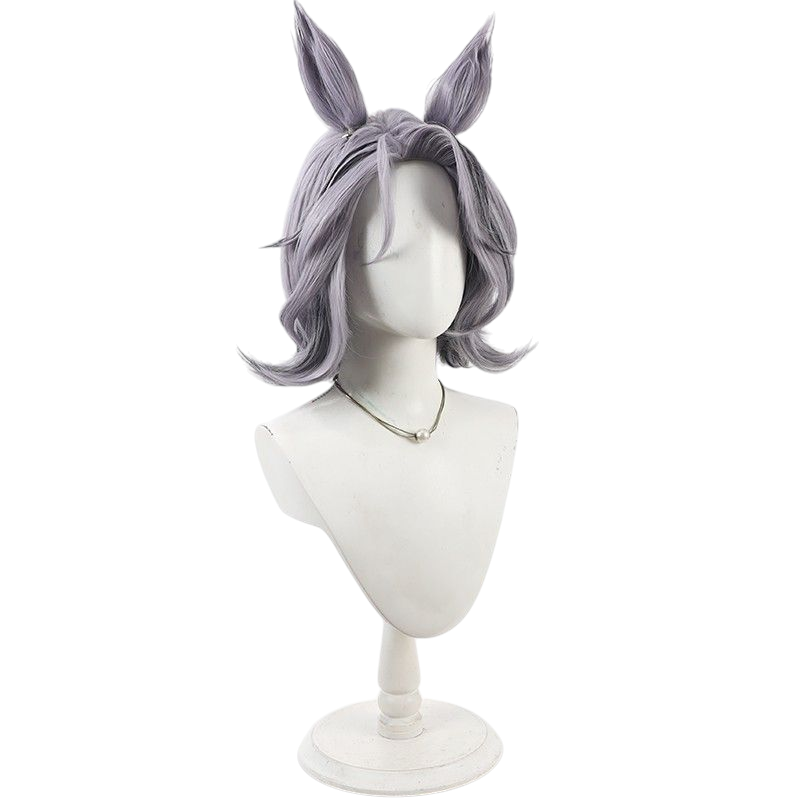 Arknights Harold Cosplay Wig - Texturized Root Fade with Split-Tone Highlights and Detachable Ears - New Arknights Operator Hair