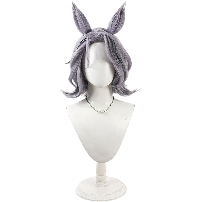 Arknights Harold Cosplay Wig - Texturized Root Fade with Split-Tone Highlights and Detachable Ears - New Arknights Operator Hair