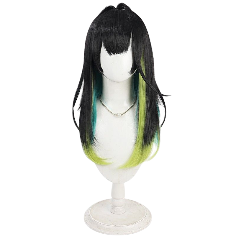 Arknights Mon3tr Cosplay Wig - Multi-Color Gradient Scalp Wig for M3 Summon - Originium Art Monster Hair