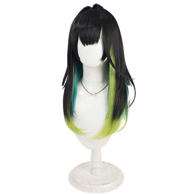 Arknights Mon3tr Cosplay Wig - Multi-Color Gradient Scalp Wig for M3 Summon - Originium Art Monster Hair