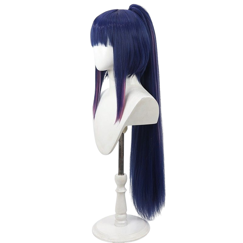 Arknights Jessica Blaze Cosplay Wig - Scalp Part Ombre Ponytail with Red-Orange Gradient - Firewatch Skin Hair