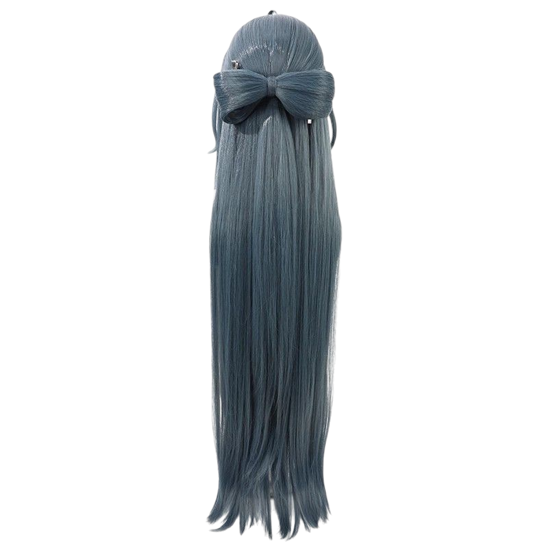 Arknights Ling Cosplay Wig - Scalp Part with Detachable Bow for Lingshan Xuanji Series - Elegant Chinese-Inspired Hair