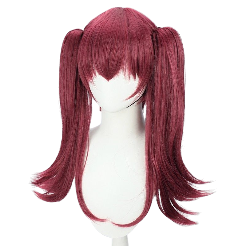VTuber Captain Marine Cosplay Wig - Vibrant Red Anime Hair in Multiple Styles - Hololive EN Virtual Idol Wig - FEVERCOS