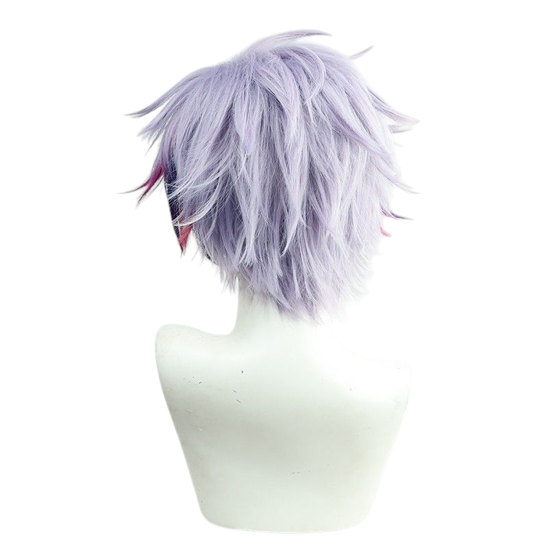 VTuber Minato Fuwa Cosplay Wig - Layered Reverse Flip with Highlights - Nijisanji EN Virtual Idol Hair - FEVERCOS