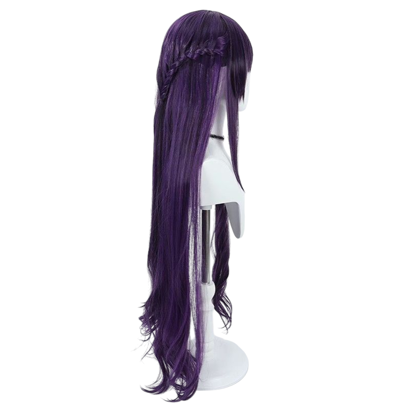 Dark Slate Gray Project SEKAI Mayu Asahina Cosplay Wig - Long Straight Hair with Realistic Scalp - Colorful Stage Idol Wig