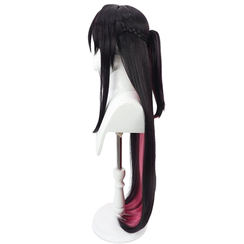 Dark Slate Gray Project SEKAI Mayu Asahina Cosplay Wig - Long Straight Hair with Realistic Scalp - Colorful Stage Idol Wig