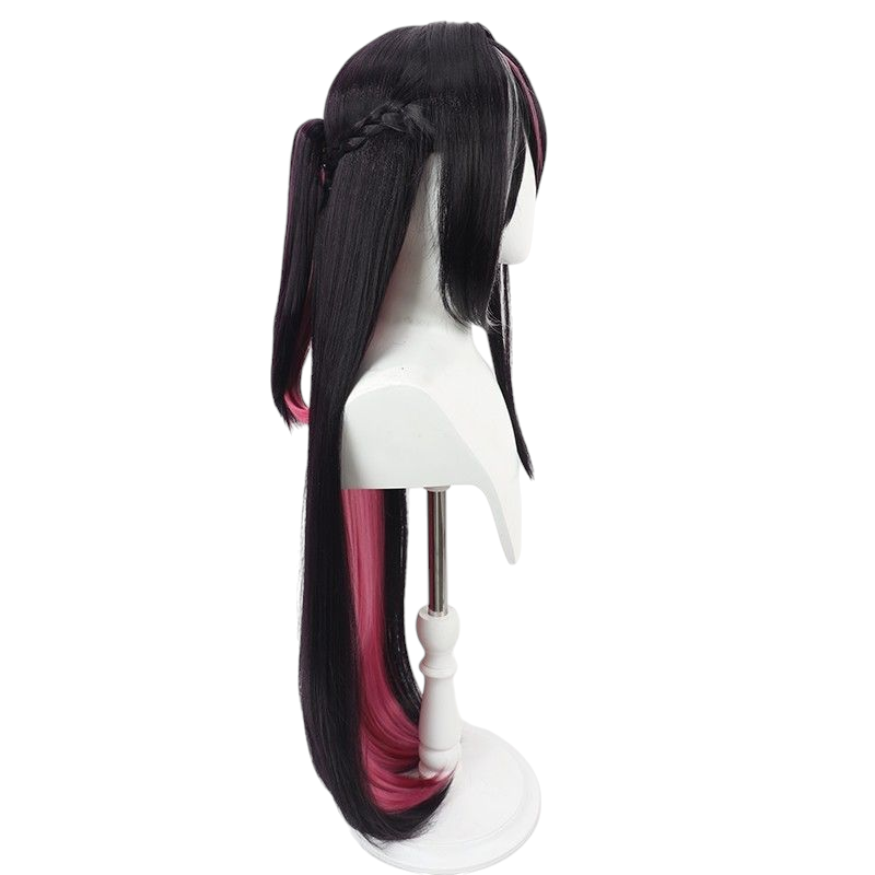 Light Gray Project SEKAI Mayu Asahina Cosplay Wig - Long Straight Hair with Realistic Scalp - Colorful Stage Idol Wig
