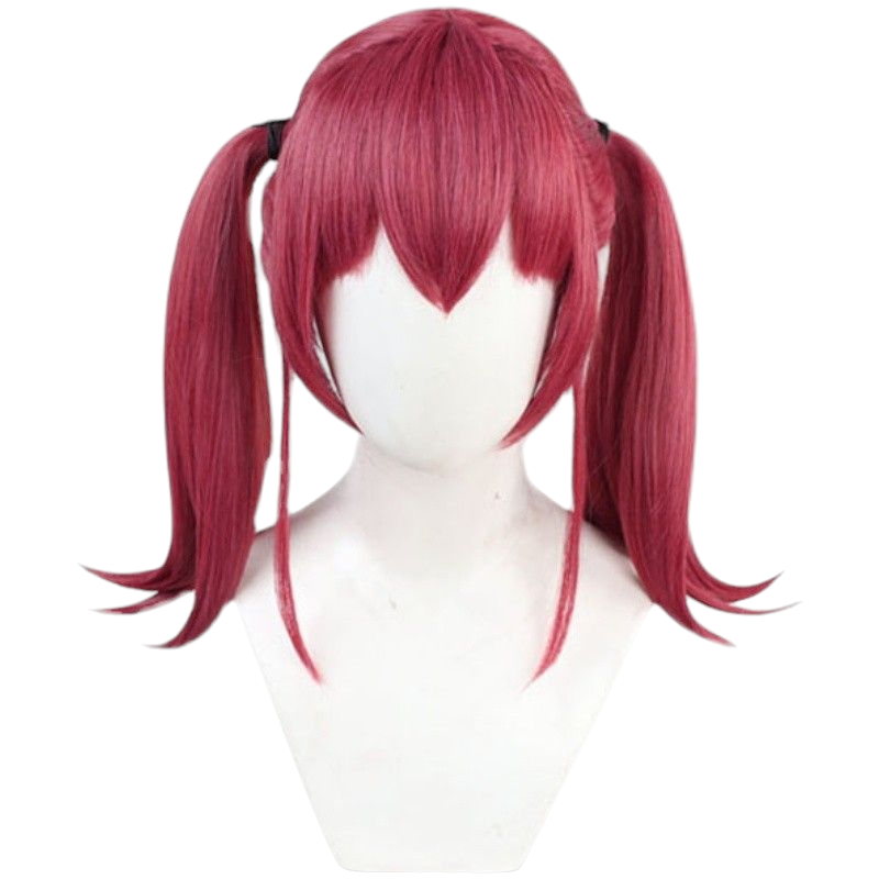 VTuber Captain Marine Cosplay Wig - Vibrant Red Anime Hair in Multiple Styles - Hololive EN Virtual Idol Wig - FEVERCOS