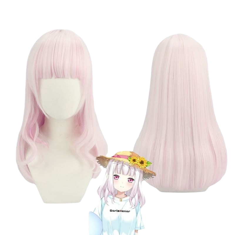 NIJISANJI EN Shiina Yuika Cosplay Wig - Ready-to-Wear Natural Brown Layered Hair - Virtual Youtuber Wig - FEVERCOS