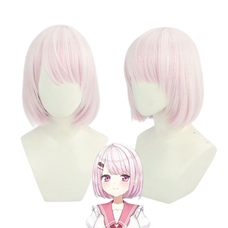 NIJISANJI EN Shiina Yuika Cosplay Wig - Ready-to-Wear Natural Brown Layered Hair - Virtual Youtuber Wig - FEVERCOS