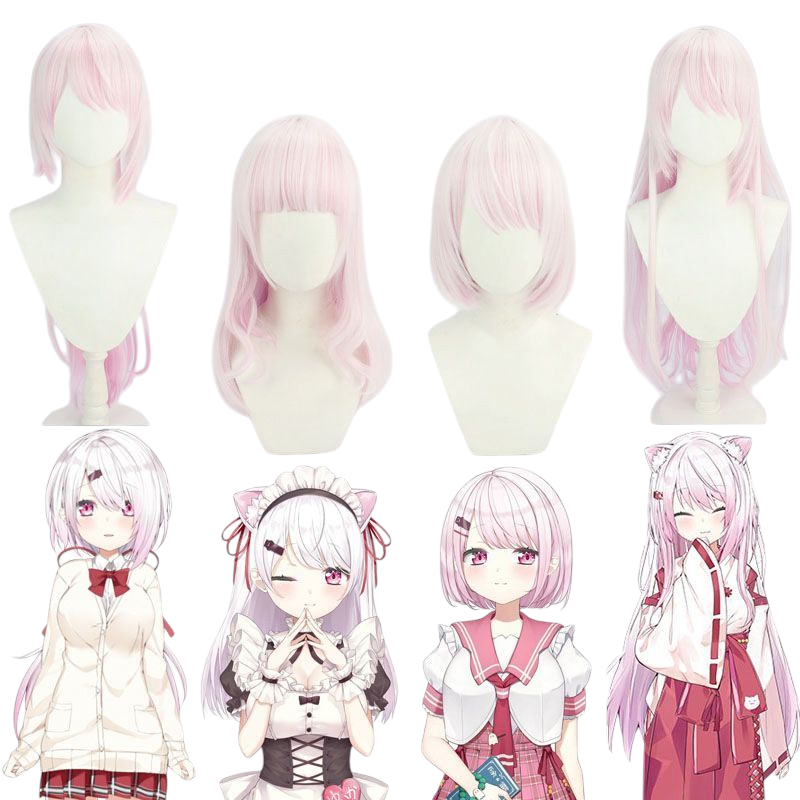 NIJISANJI EN Shiina Yuika Cosplay Wig - Ready-to-Wear Natural Brown Layered Hair - Virtual Youtuber Wig - FEVERCOS