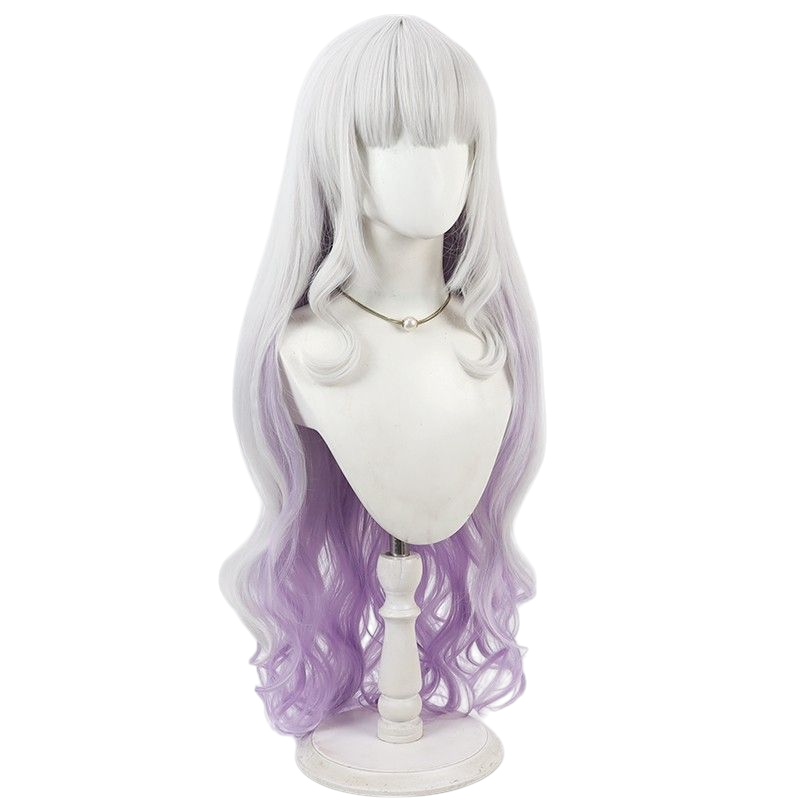 VTuber Shion Murasaki Cosplay Wig - Gradient Long Hair with Soft Waves - Hololive Purple Ombre Wig - FEVERCOS