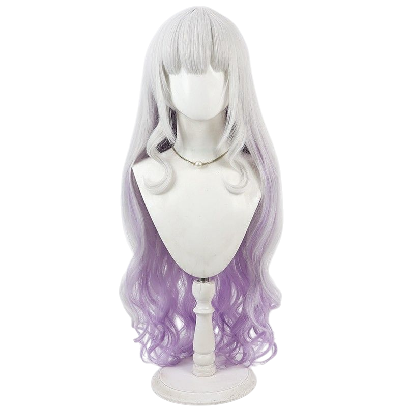 VTuber Shion Murasaki Cosplay Wig - Gradient Long Hair with Soft Waves - Hololive Purple Ombre Wig - FEVERCOS