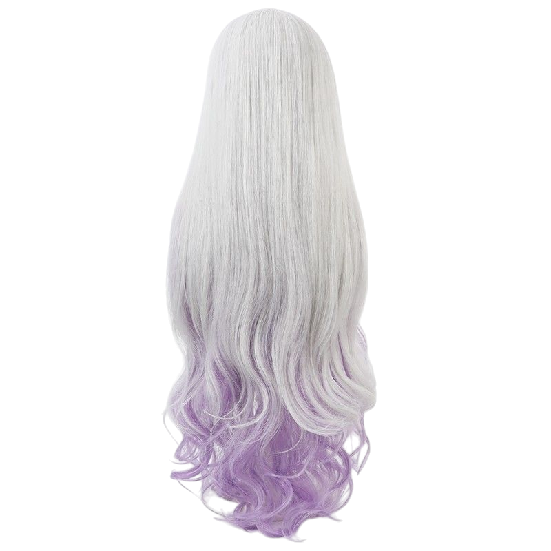 VTuber Shion Murasaki Cosplay Wig - Gradient Long Hair with Soft Waves - Hololive Purple Ombre Wig - FEVERCOS