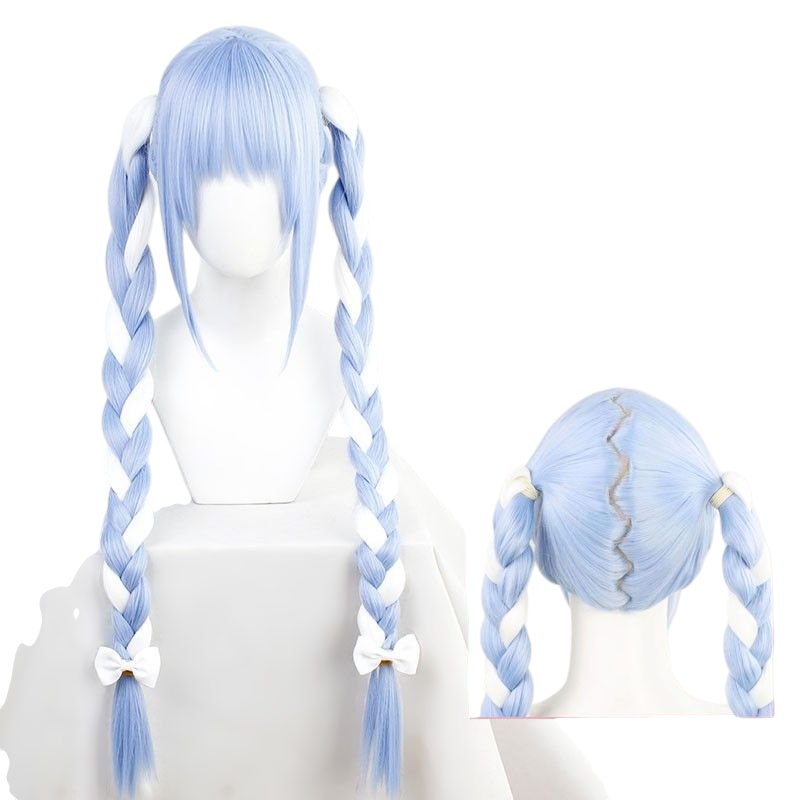 Hololive Usada Pekora Cosplay Wig - Bunny Ears with Detachable Props