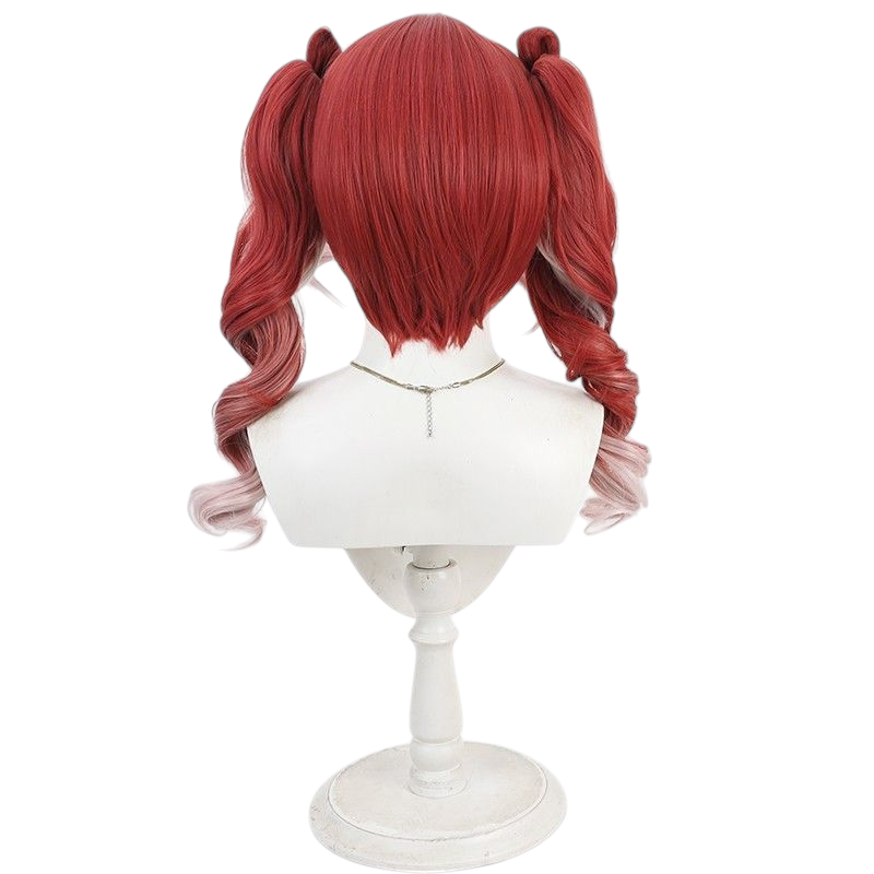 VTuber Saotome Bell Cosplay Wig - Scalp Part with Detachable Ponytail & Butterfly