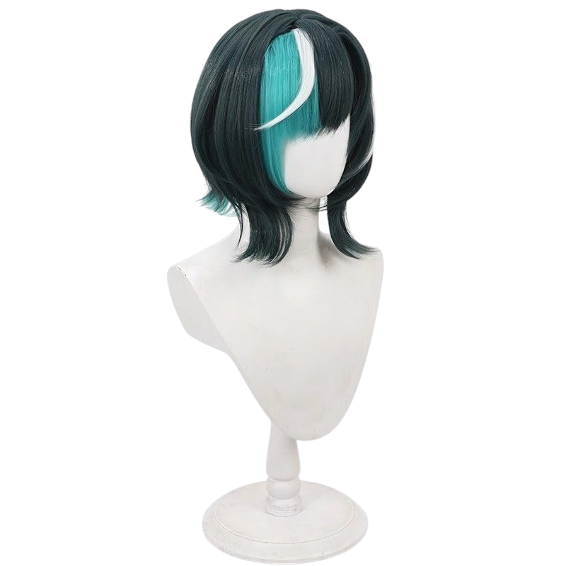 VTuber Sena Chihaya Cosplay Wig - Multi-Color Highlights with Scalp