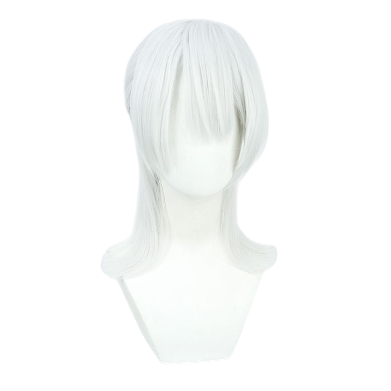 NIJISANJI Tsukasa Fujishiro Cosplay Wig - Gray Hair for Student Council
