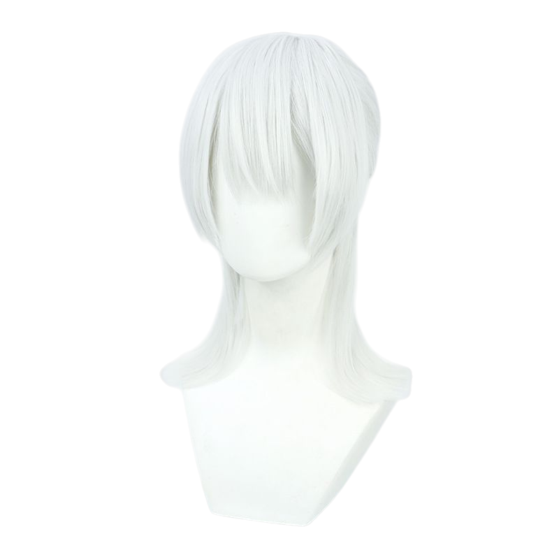 NIJISANJI Tsukasa Fujishiro Cosplay Wig - Gray Hair for Student Council