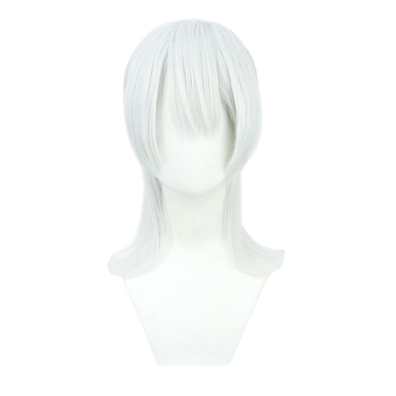 NIJISANJI Tsukasa Fujishiro Cosplay Wig - Gray Hair for Student Council