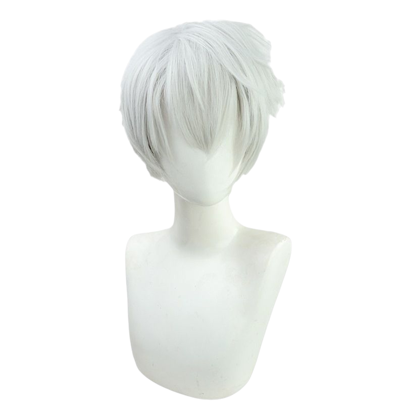 NIJISANJI Gamers Kuzuha Cosplay Wig - Silver Gray for Streamer