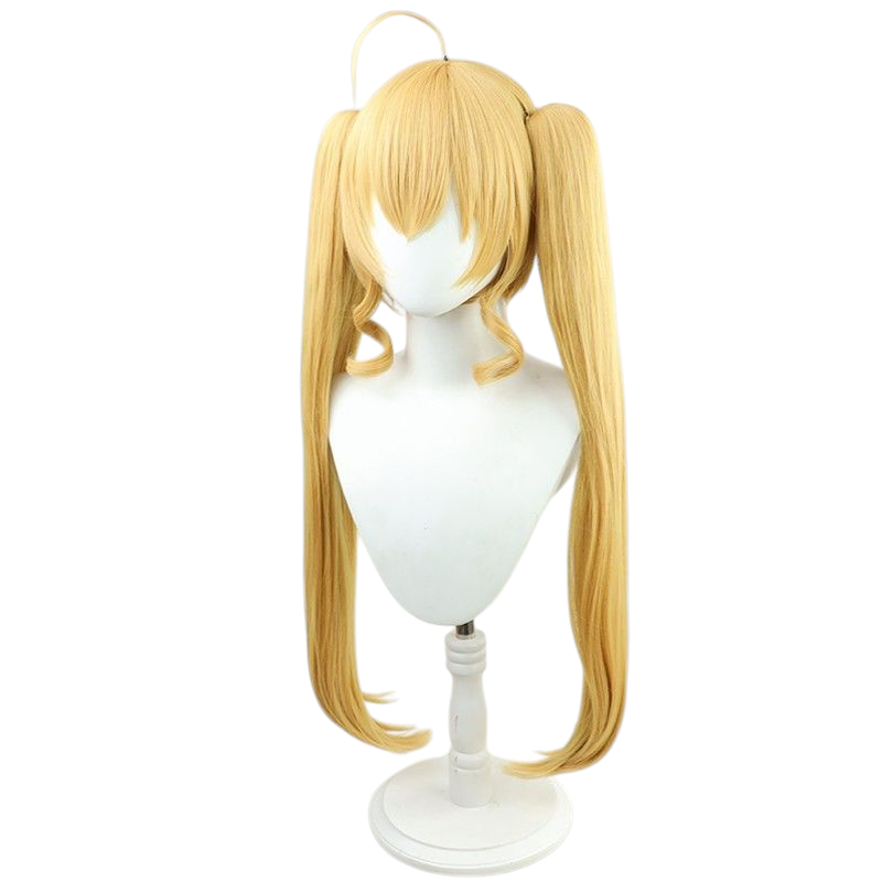 Hololive EN Towa Otori Cosplay Wig - Golden Twin Tails for Princess