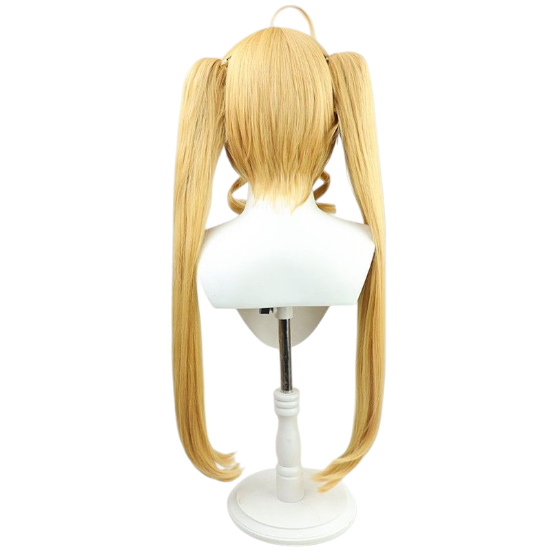 Hololive EN Towa Otori Cosplay Wig - Golden Twin Tails for Princess
