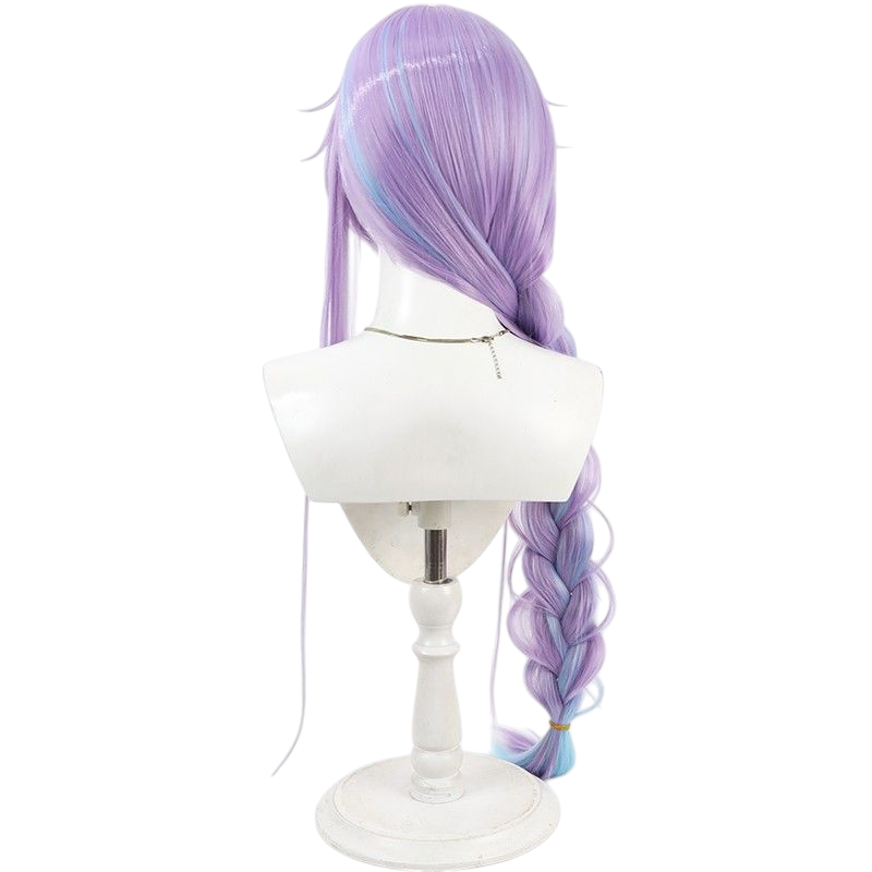 VTuber Hoshimichi Akira Cosplay Wig - Long Braid with Ombre Highlights