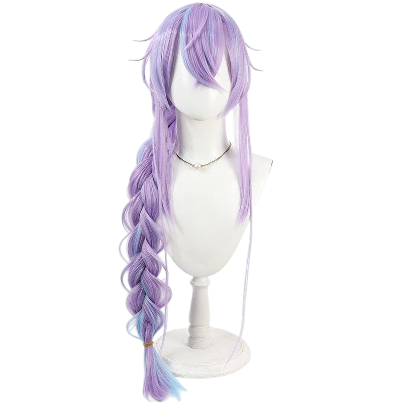 VTuber Hoshimichi Akira Cosplay Wig - Long Braid with Ombre Highlights