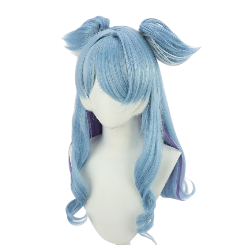 NIJISANJI Elira Pendora Cosplay Wig - blue with Ears for EN Star