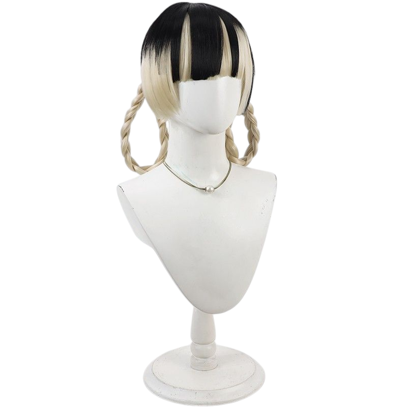 Hololive Nerissa Ravencroft Cosplay Wig - Gothic Twin Braids for Crow