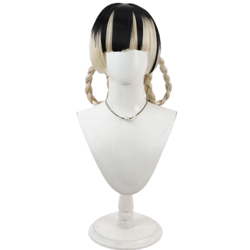 Hololive Nerissa Ravencroft Cosplay Wig - Gothic Twin Braids for Crow