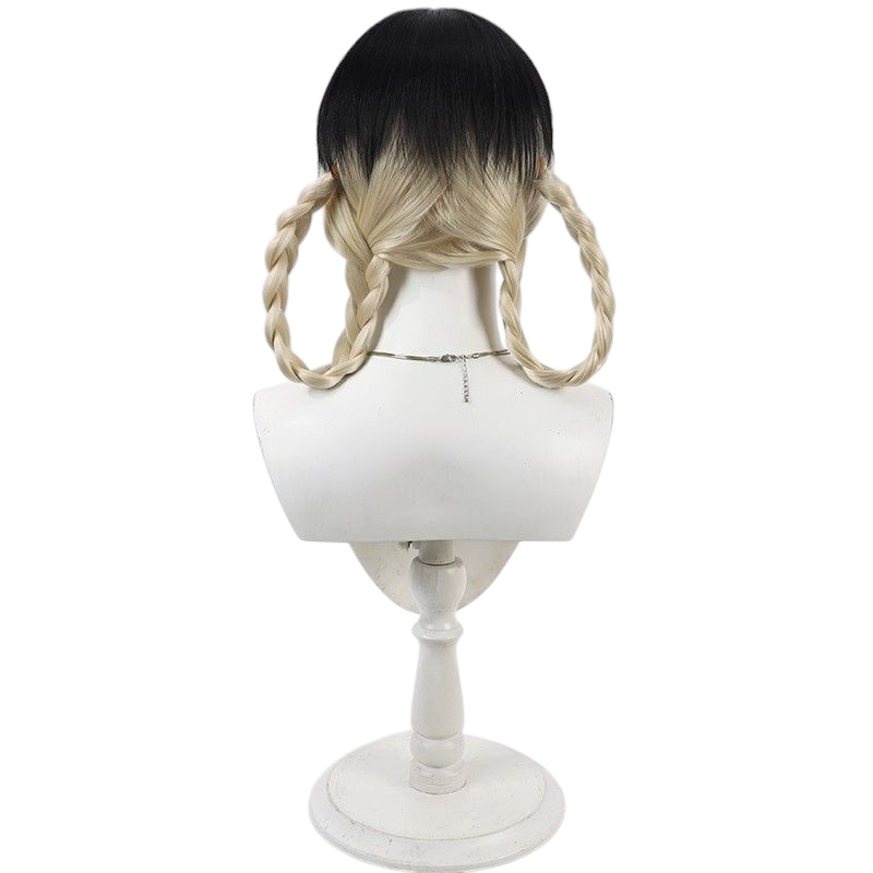 Hololive Nerissa Ravencroft Cosplay Wig - Gothic Twin Braids for Crow