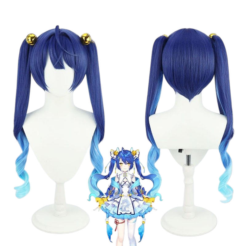 NIJISANJI Kokomi Amane Cosplay Wig - Cat-Ear Style for VTuber Streamer