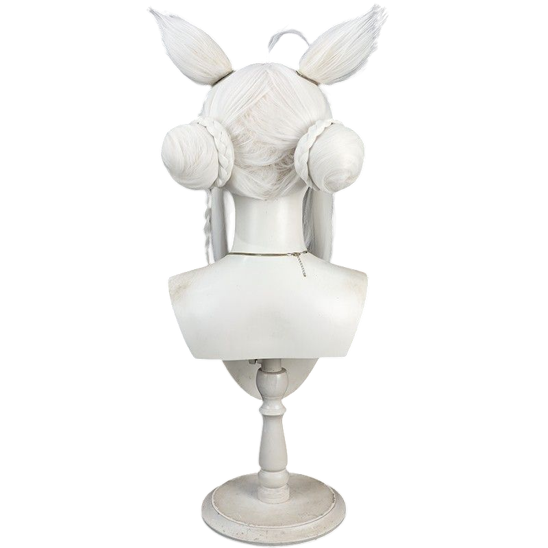 VTuber Shirakami Fubuki Updo Cosplay Wig - Fox Ears with Bun Style