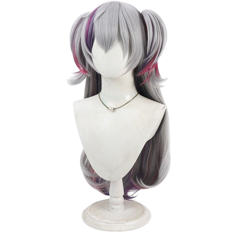 NIJISANJI Bussui Minato Genderbend Cosplay Wig - Split Ponytail for Crossplay