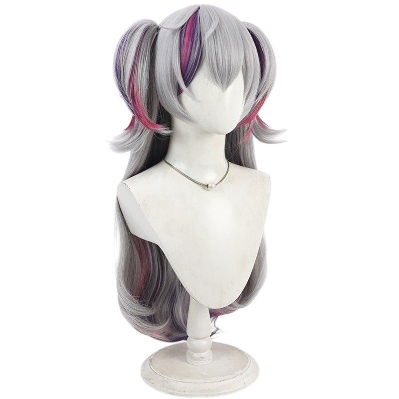 NIJISANJI Bussui Minato Genderbend Cosplay Wig - Split Ponytail for Crossplay