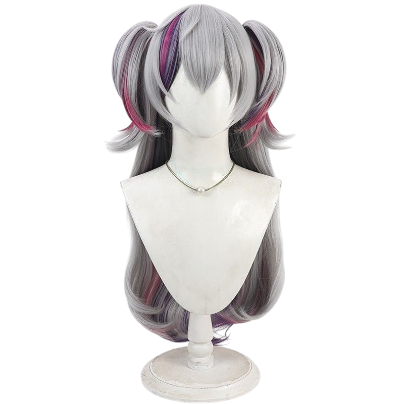 NIJISANJI Bussui Minato Genderbend Cosplay Wig - Split Ponytail for Crossplay