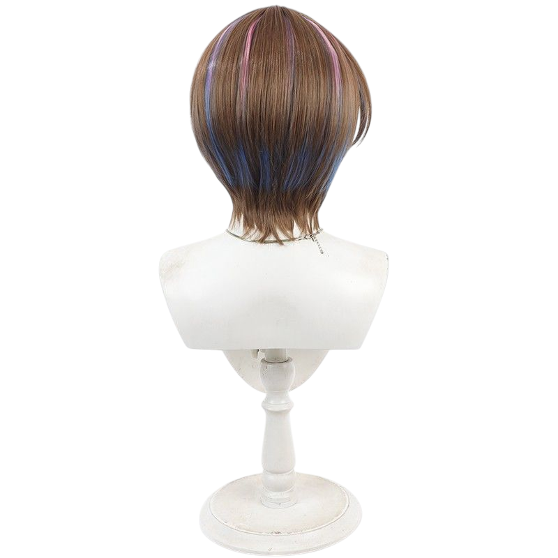 VTuber Seible Cosplay Wig - Multi-Highlight Scalp for Digital Idol