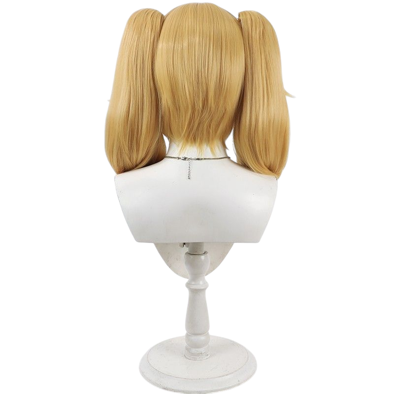 VTuber Grok Ani AI Girlfriend Cosplay Wig - Golden Split Ponytail