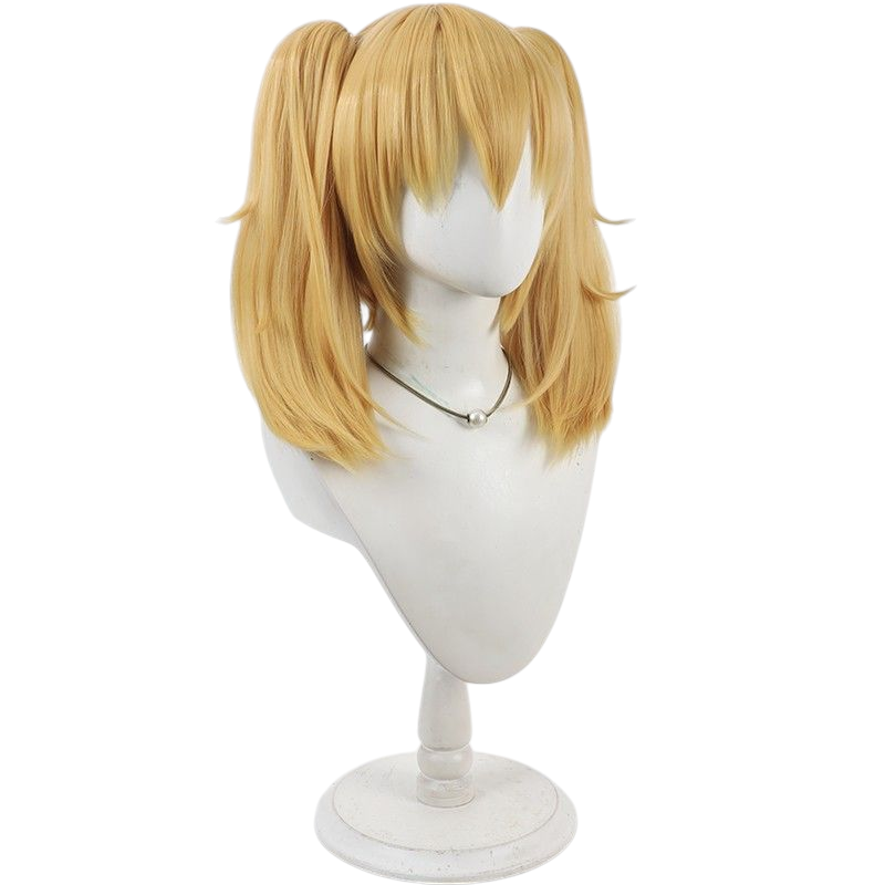 VTuber Grok Ani AI Girlfriend Cosplay Wig - Golden Split Ponytail