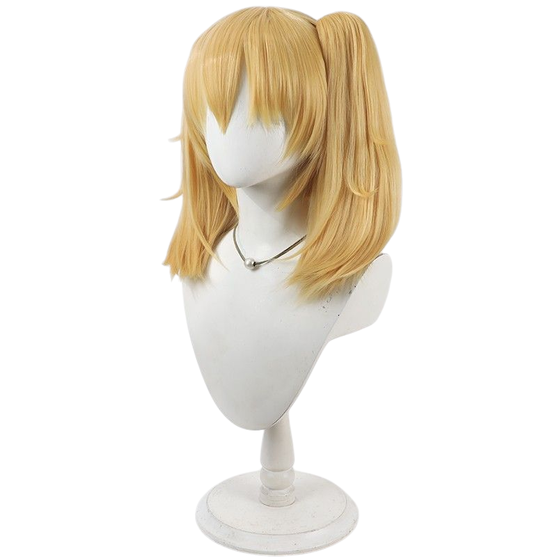 VTuber Grok Ani AI Girlfriend Cosplay Wig - Golden Split Ponytail