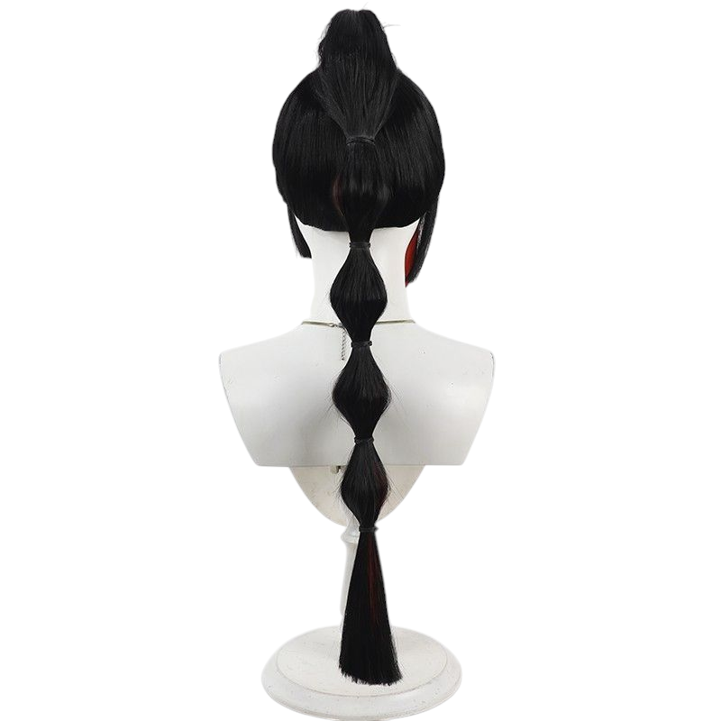 VTuber Hotaru Hanabi Cosplay Wig - Scalp Split Ponytail for Fireworks Girl