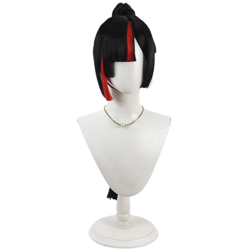 VTuber Hotaru Hanabi Cosplay Wig - Scalp Split Ponytail for Fireworks Girl
