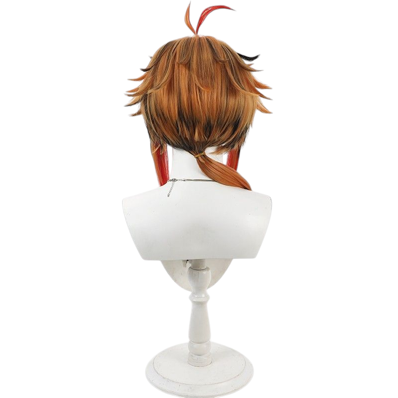 VTuber Kaze Kuku Cosplay Wig - Multi-Highlight Scalp for Wind Idol